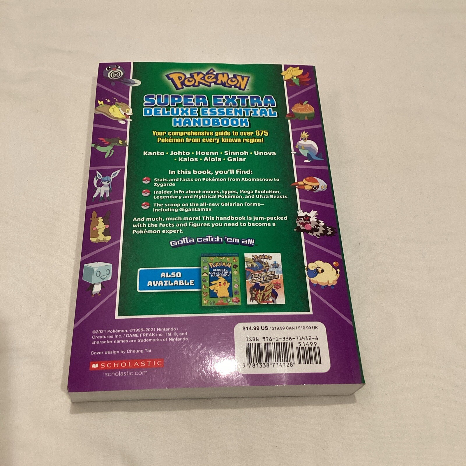 POKÉMON Super Extra Deluxe Essential Handbook 2021 Paperback PREOWNED