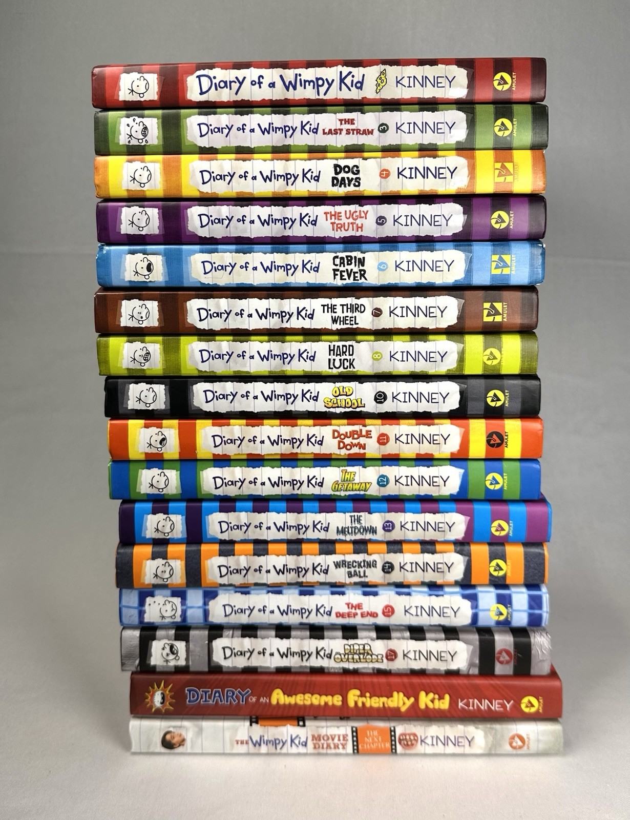 Jeff Kinney Diary of a Wimpy Kid 1-17 Set MISSING 2,9,16 Plus 2 Additional Books