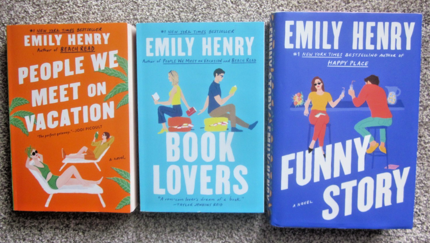 EMILY HENRY CONTEMPORARY ROMANCE LOT / 1HC+2SC / FUNNY STORY~BOOK LOVERS~PEOPLE