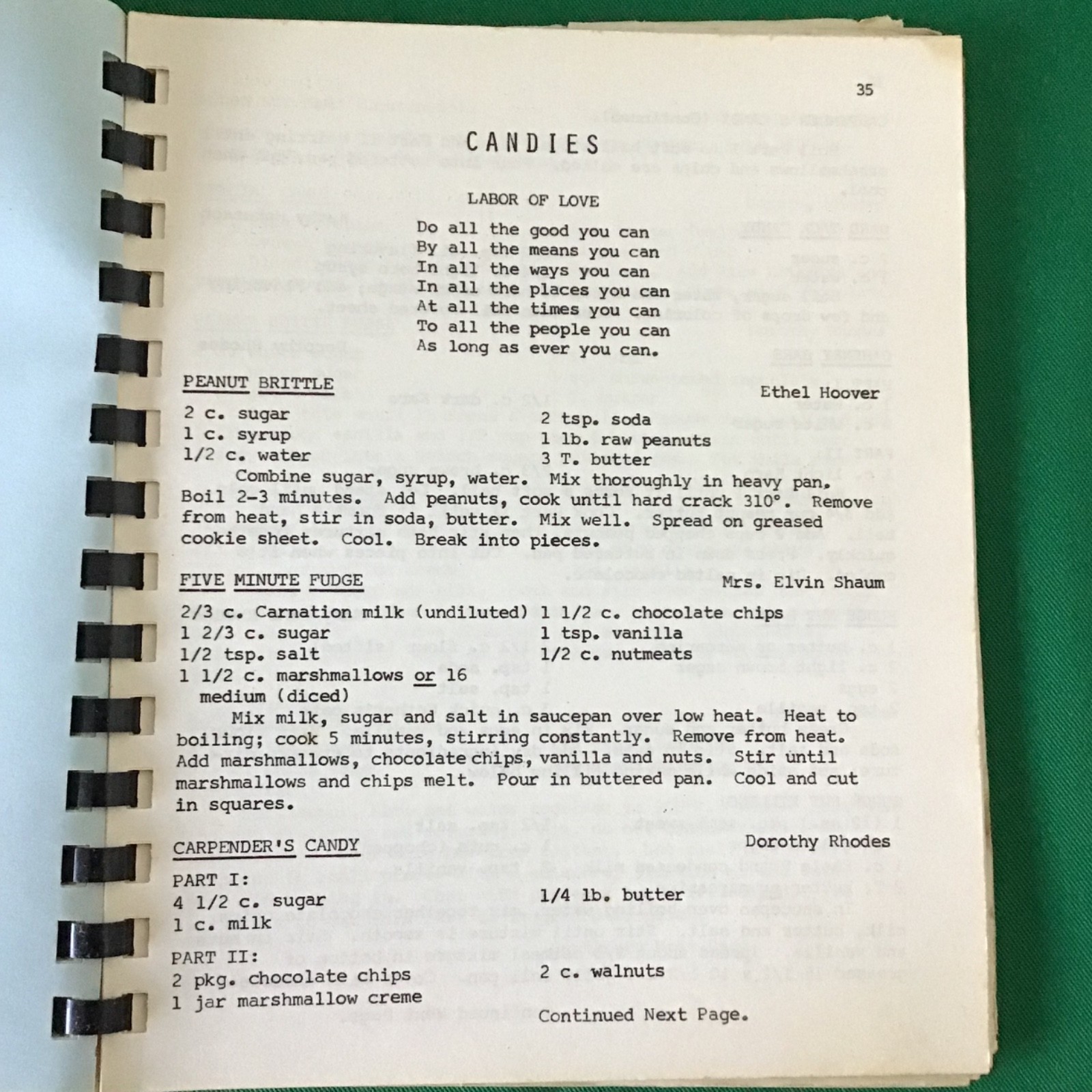 Ohio Susannah Shaum Alice Van Pelt Family Friends Vintage 1960s Spiral Cookbook