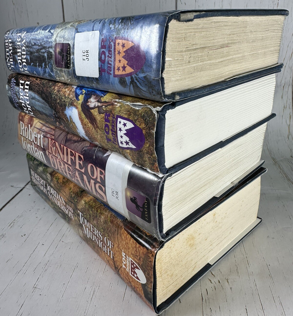 Robert Jordan The Wheel Of Time 4 Book Lot First Edition Fantasy Fiction Novel