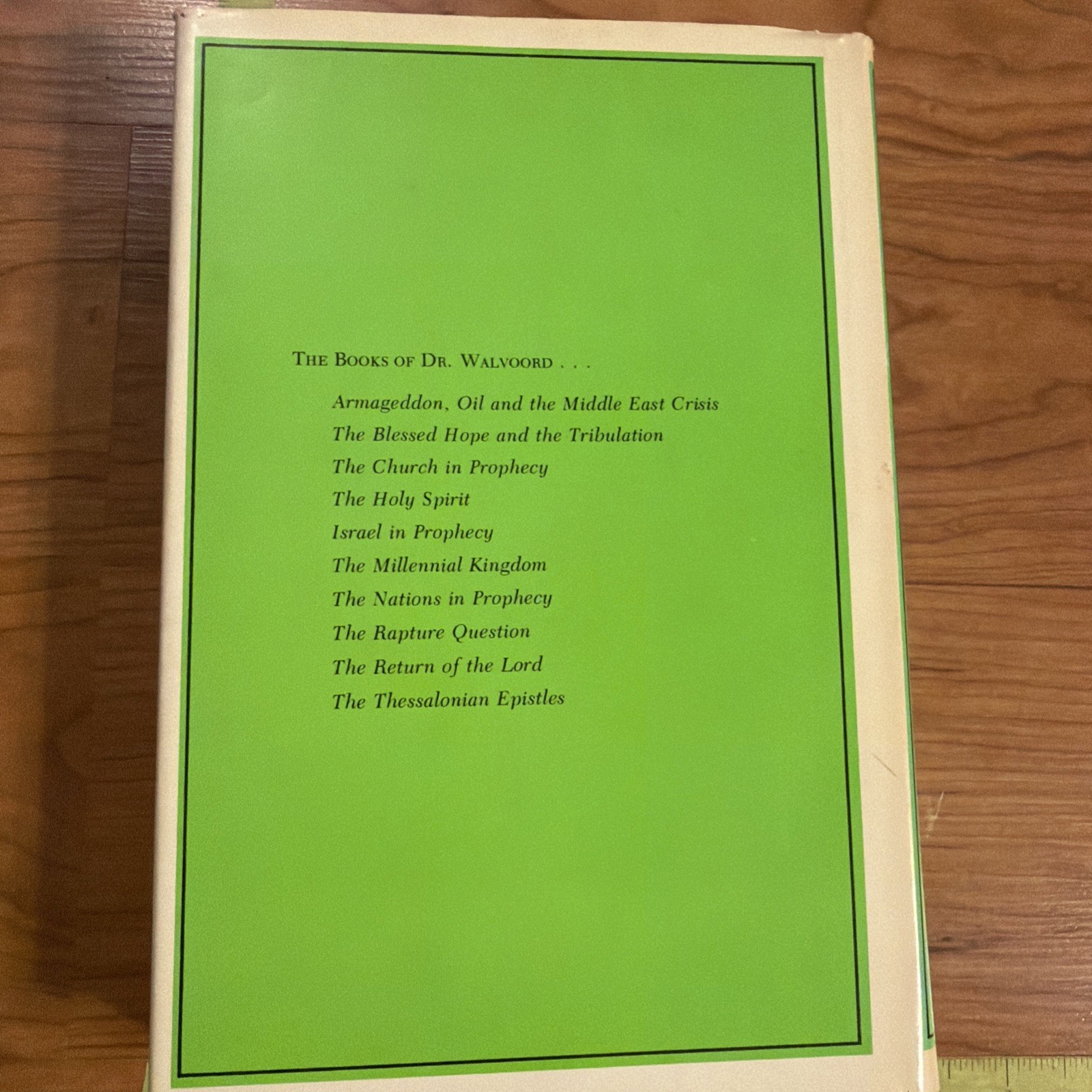 The Millennial Kingdom John Walvoord 1981 Hardcover Premillennial Theology