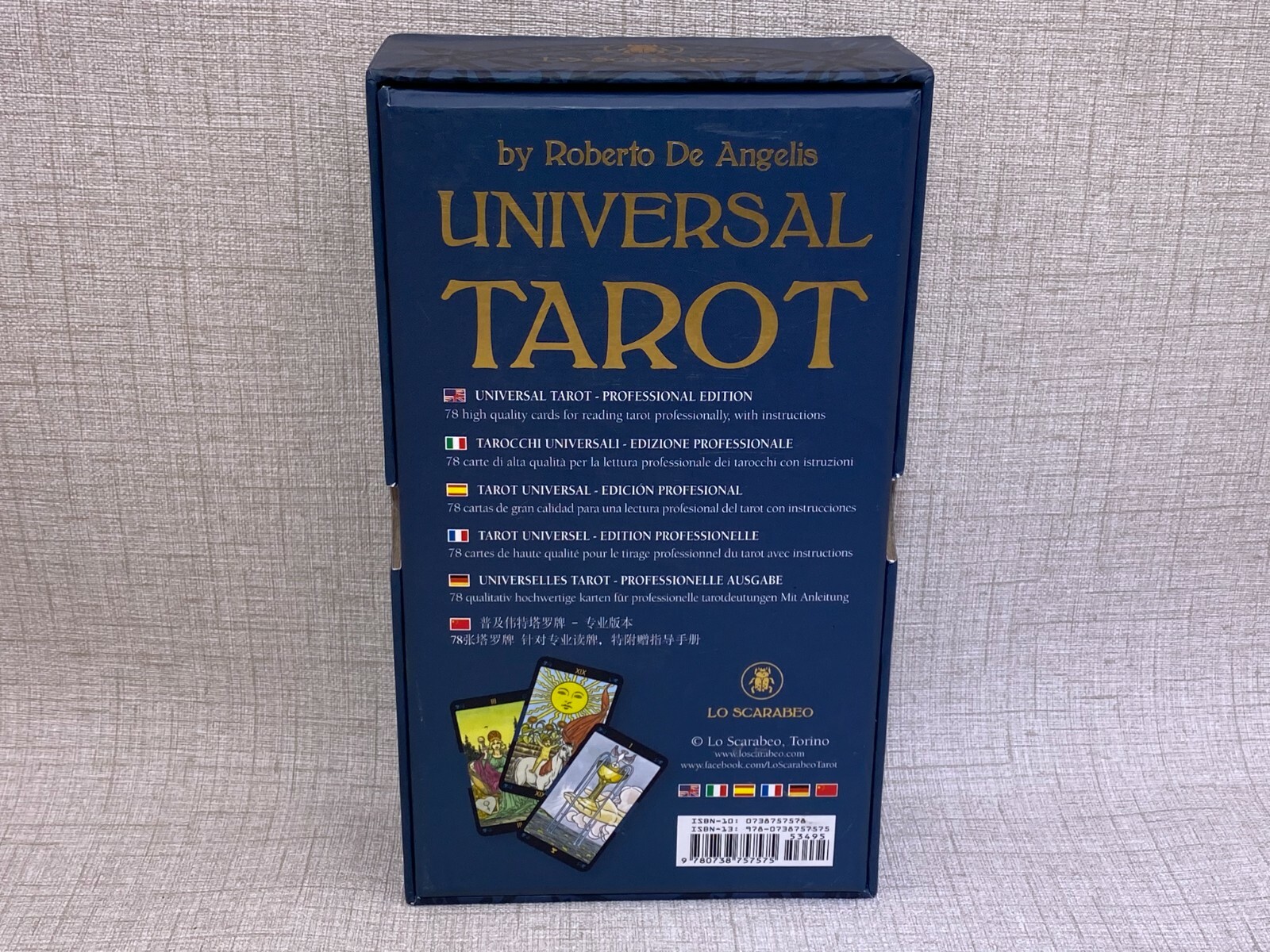 Universal Tarot Professional Edition Lo Scarabeo (English) 78 Card Set Book