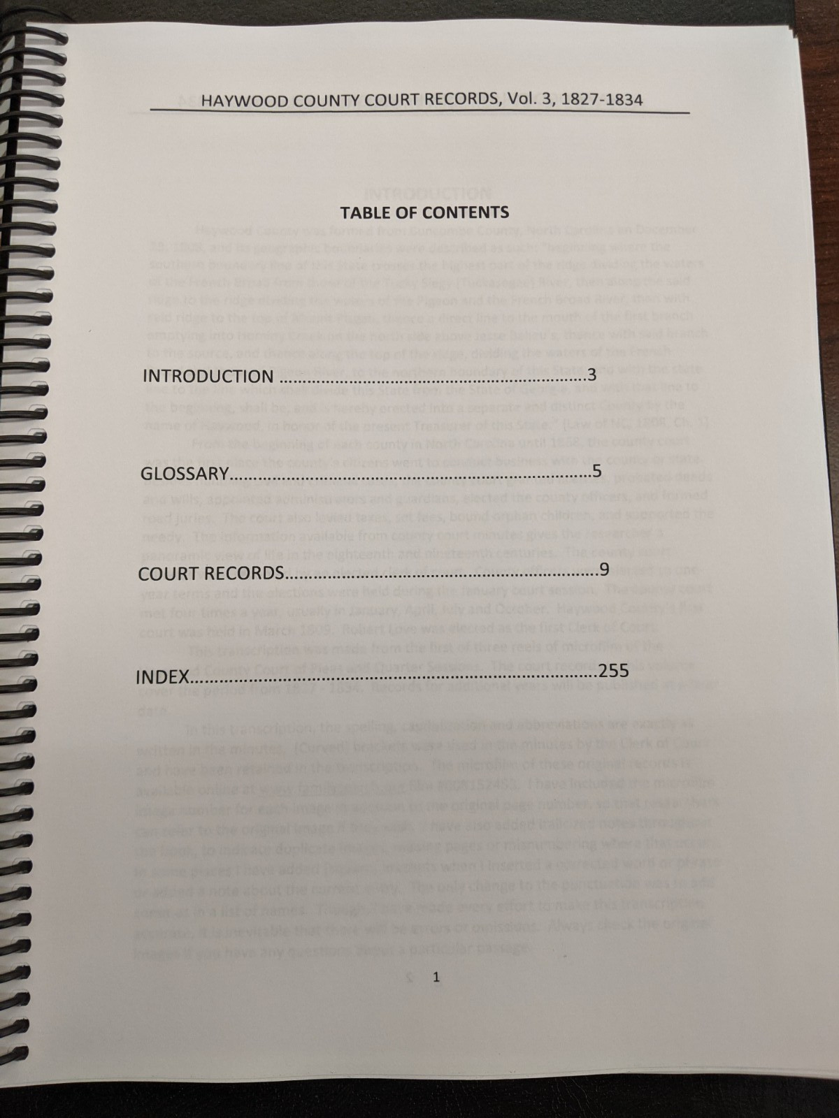 HAYWOOD County, NC COURT RECORDS, Vol 3 1827-1834, by Broadbent, Book 288 pages