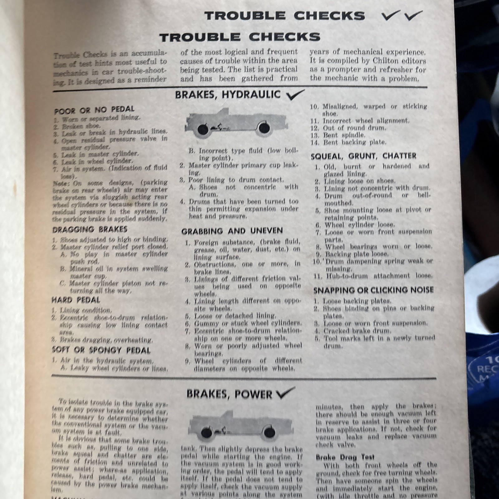 Chilton’s Auto Repair Manual 33th Year 1962
