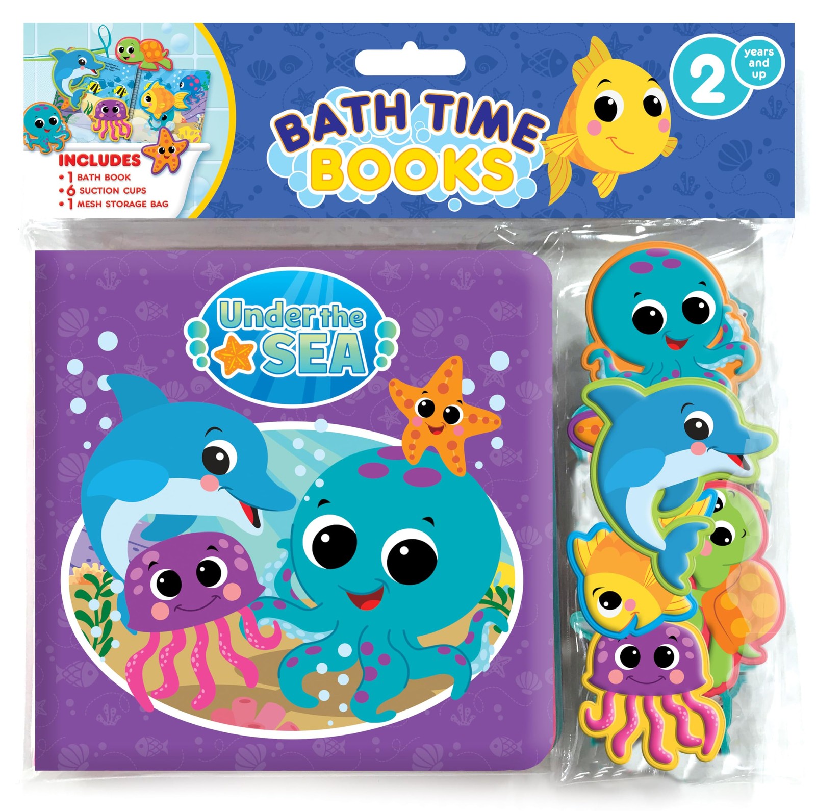 Phidal Under the Sea Bath Time Books – Activity Books for kids, Bath book, 6…