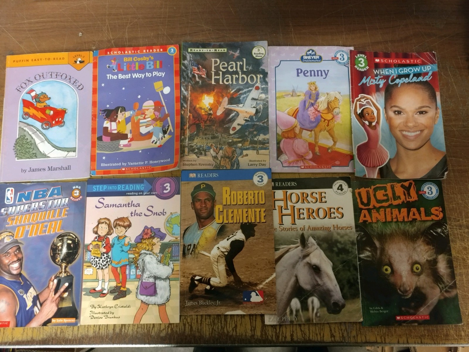 Lot of 10 Level 3 4 5~RL~Ready to-I Can Read-Step into Reading-Learn Books MIX