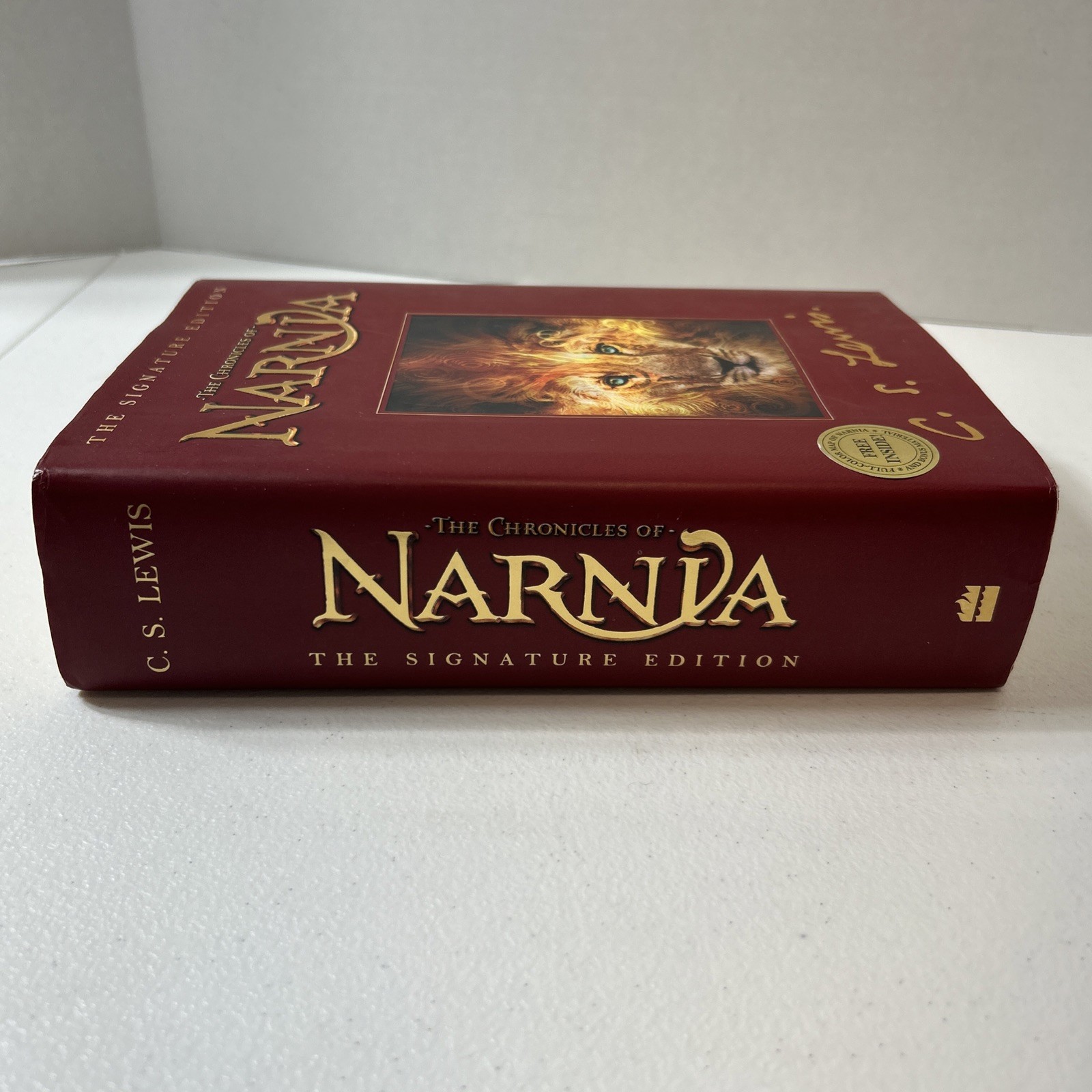 The Chronicles of Narnia Hardcover C.S. Lewis Signature Edition Book With Map