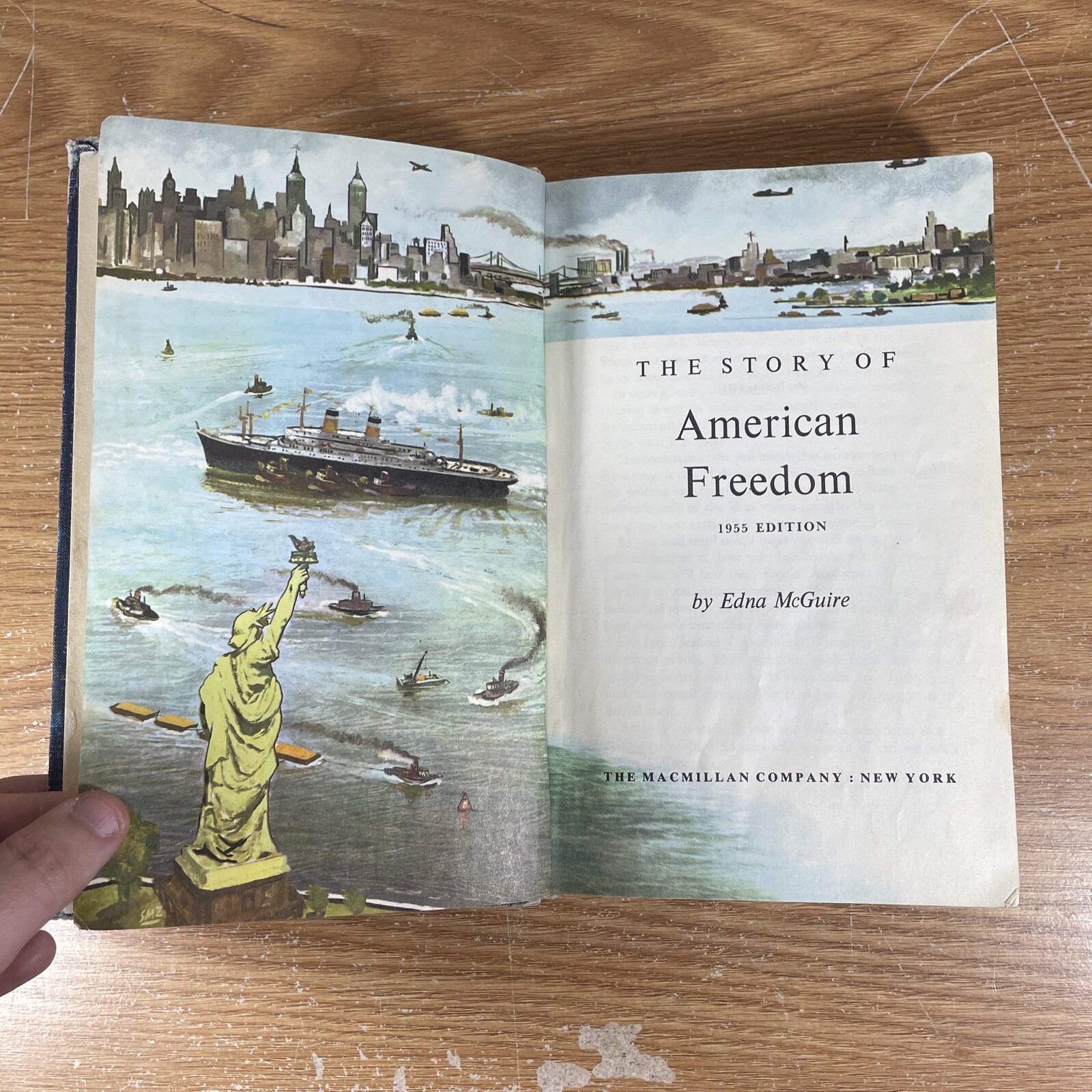 Vintage 1955 The Story of American Freedom – Edna Mcguire – Macmillan Company