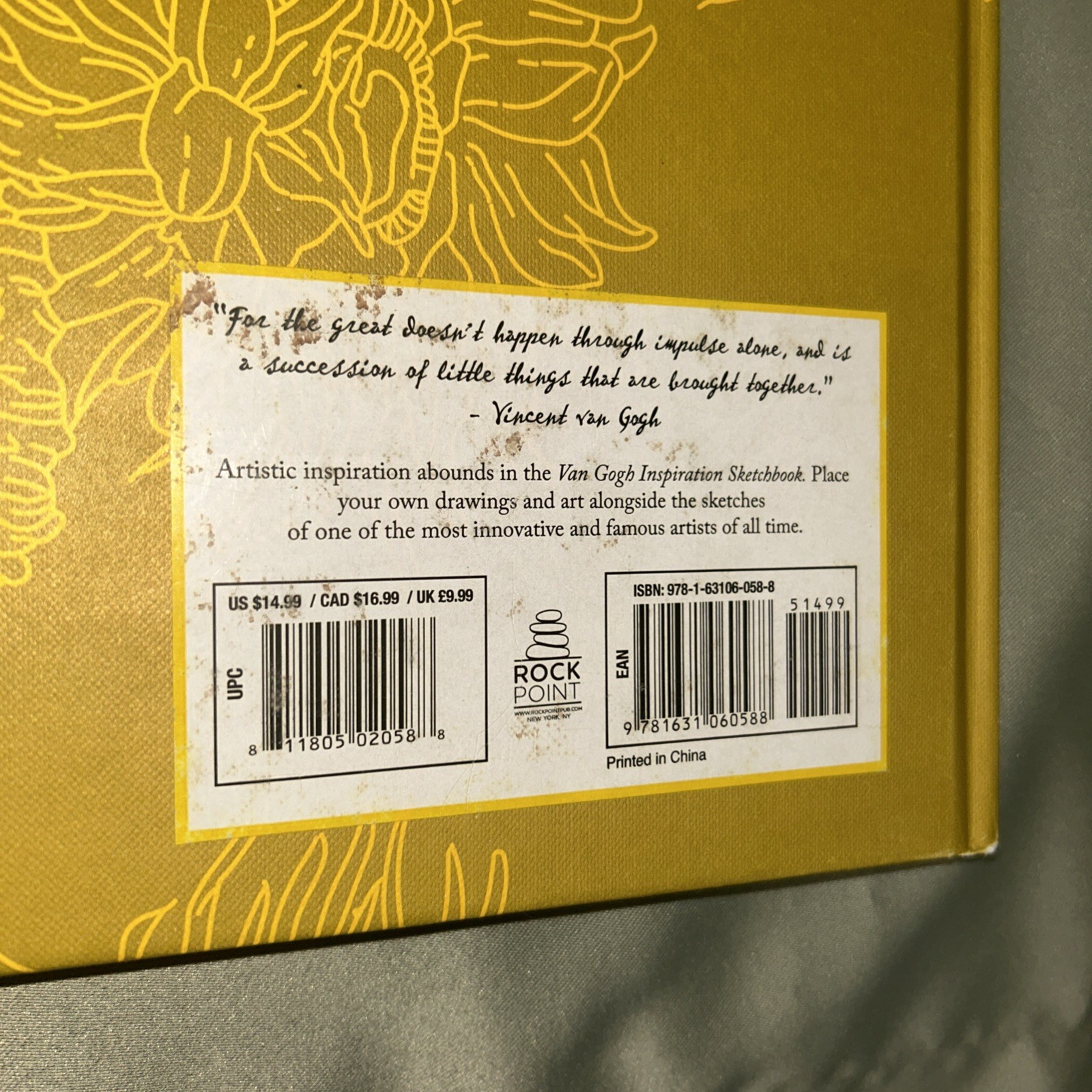 Van Gogh Inspiration Sketchbook by Van Gogh Museum (2015, Hardcover)