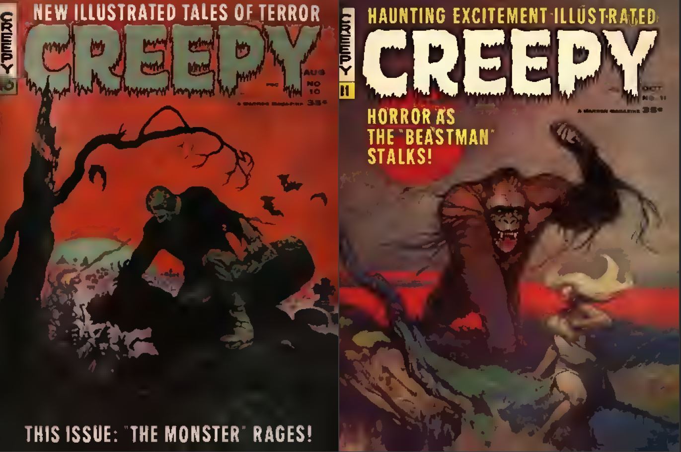 156 MAGAZINES – Creepy – Tales,Horror,Science Fiction,Illustrated Issues -CD/DVD