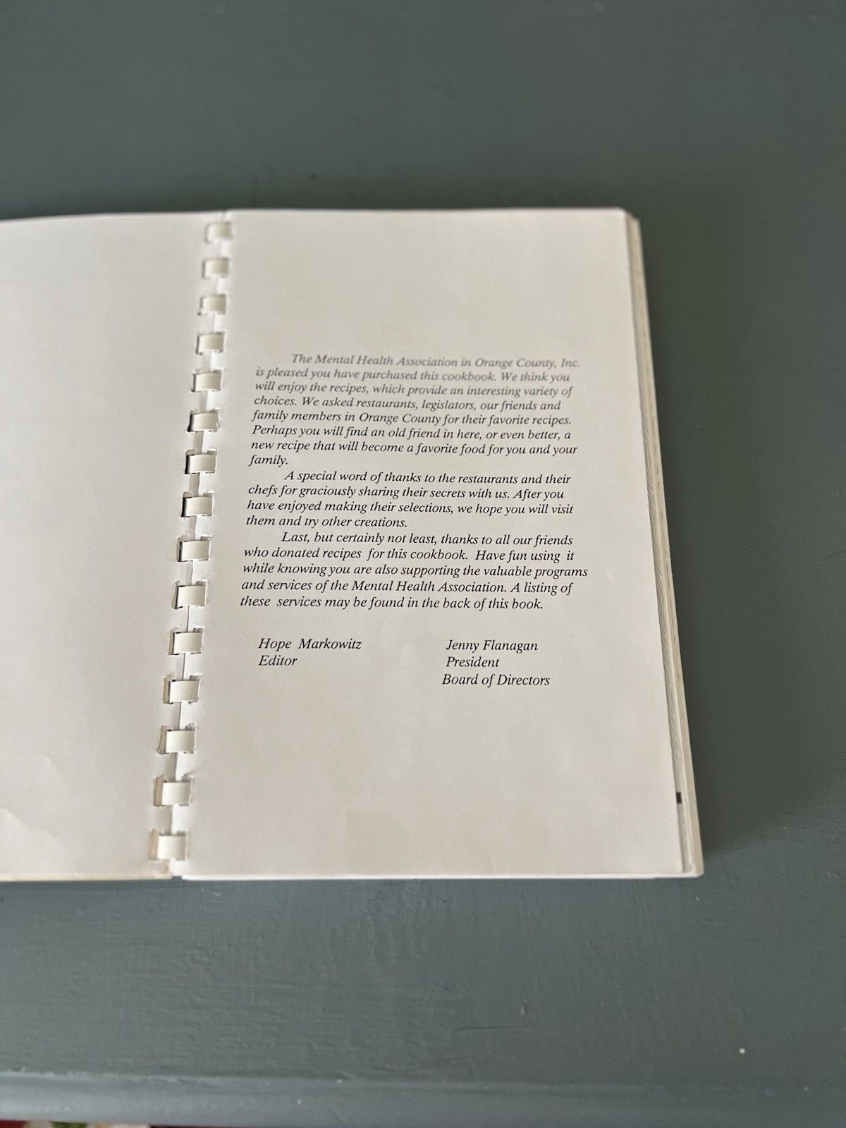 Vintage New York Cookbook; What’s Cooking in Orange County???; MHA