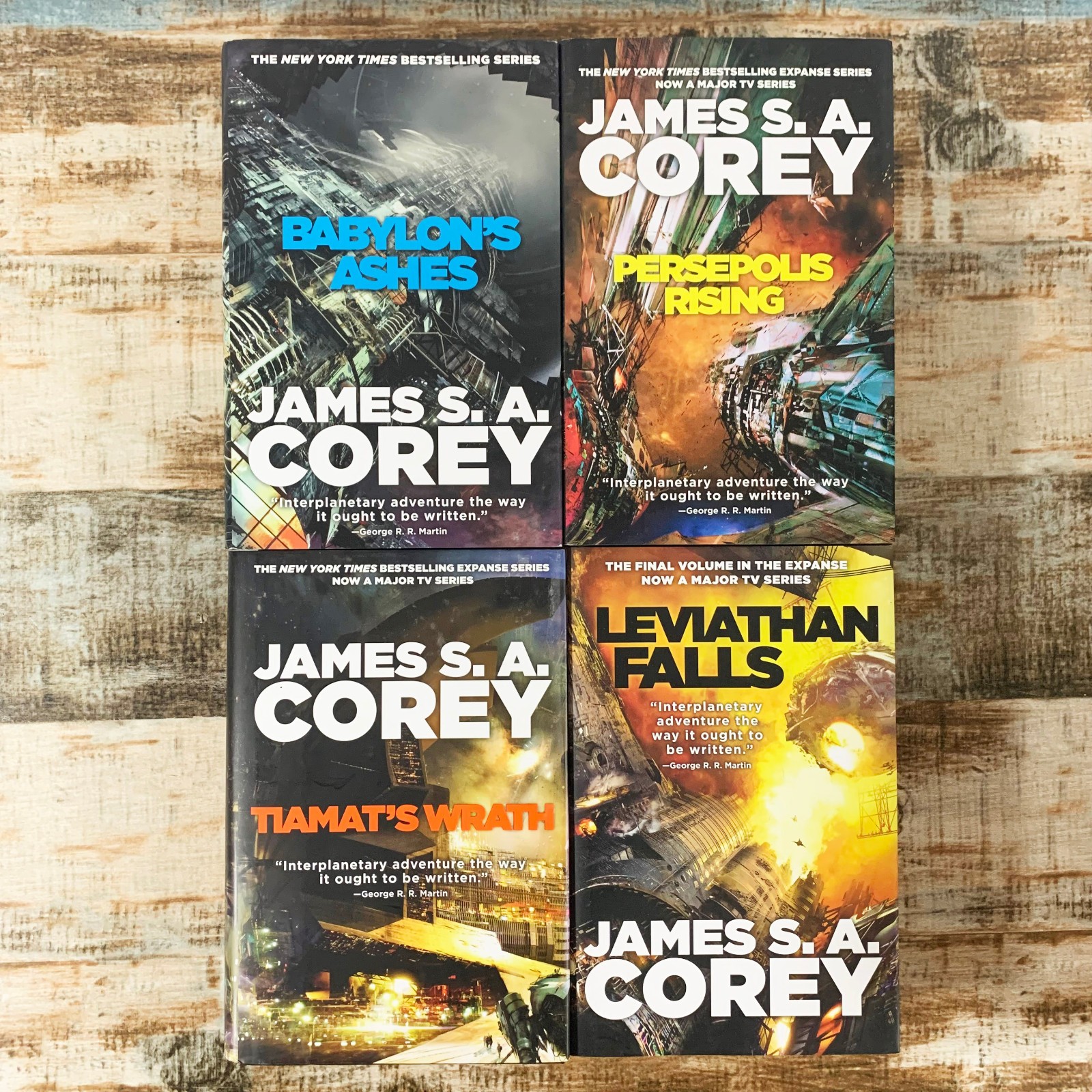James S.A. Corey The Expanse Complete Series 1-9 Paperback & Hardcover Book Set