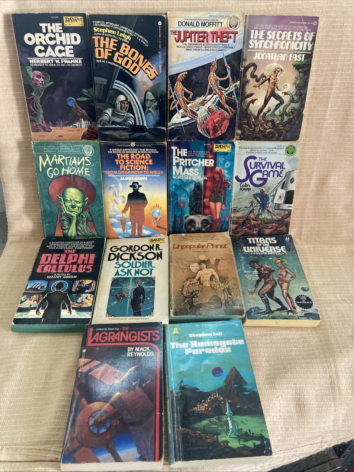 1970s Vintage Science Fiction Books Lot of 14 Great First Edition Titles!