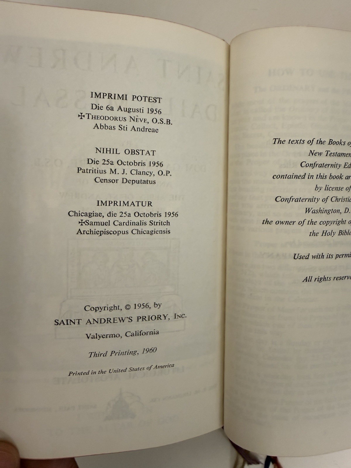 Vintage Catholic Theology & New Testament Book Lot 9 HC Missal Monastic Life
