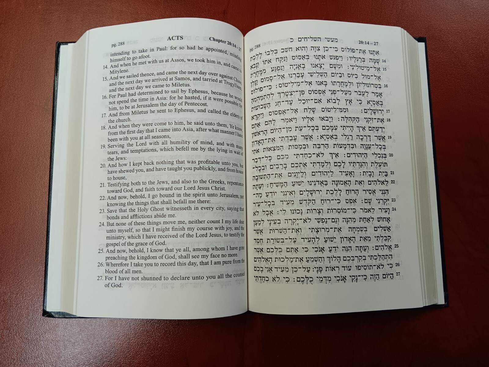 Hebrew-English New Covenant Prophecy Edition Hardback Gilded Edges