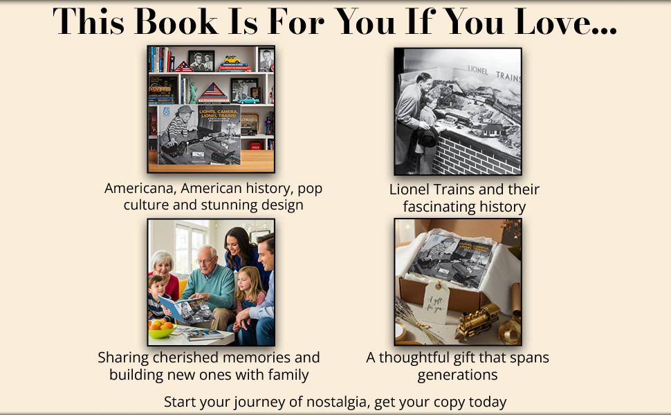 Lights, Camera, Lionel Trains! A Photo History of an American Icon – Hardcover