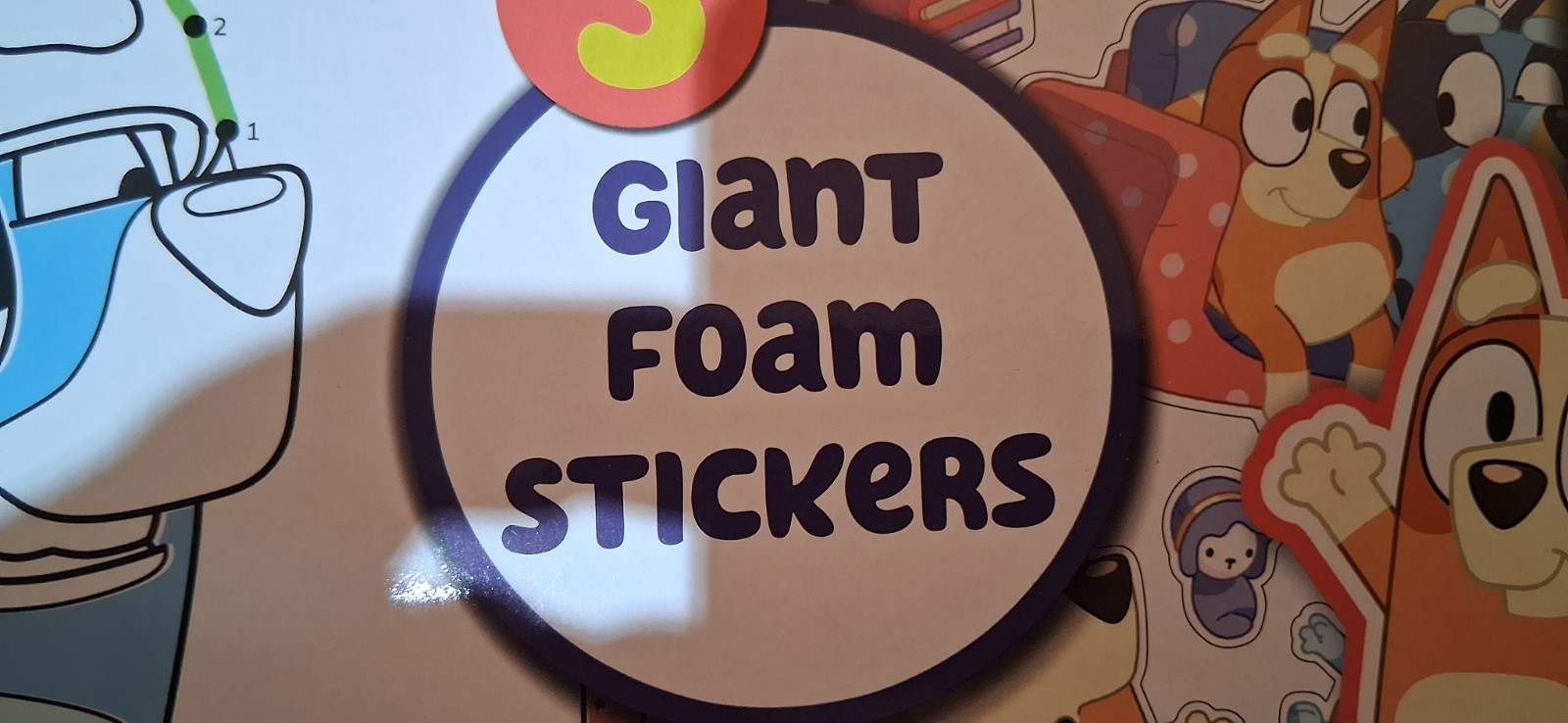 Disney Bluey StoryBook Giant Activity Pad Giant Foam Stickers Coloring Pages 3+
