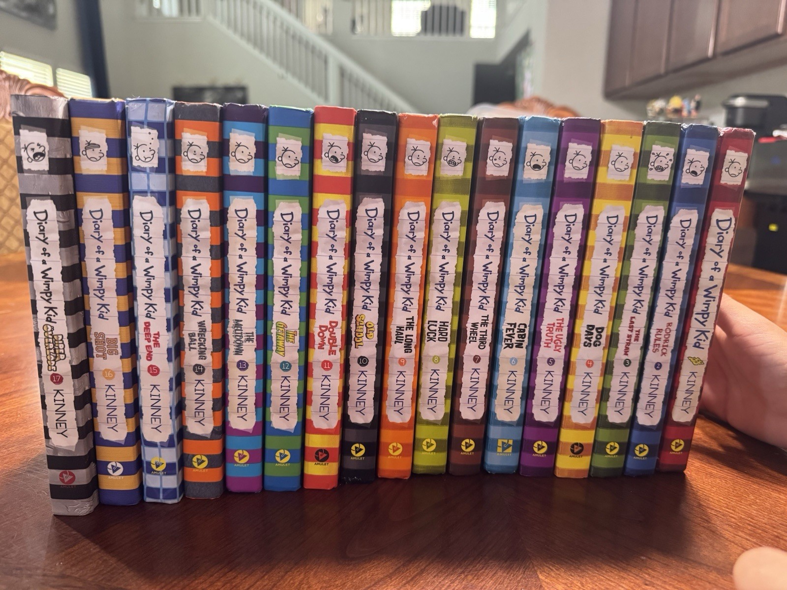 Diary of a Wimpy Kid by Jeff Kinney Hardcover Books 1-17 EXCELLENT CONDITION