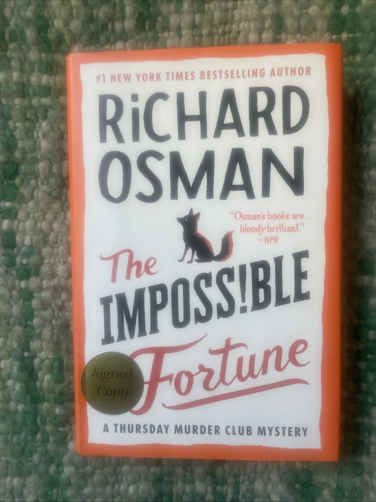 THE IMPOSSIBLE FORTUNE by Richard Osman SIGNED 1st USA EDITION 2025 Hardcover