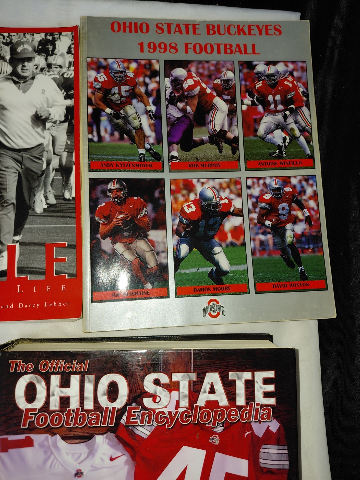 Lot Of 14 Vintage Ohio State Buckeyes Football Books- Tressel- Woody Hayes Etc.