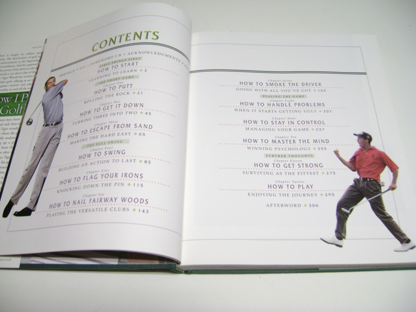 2001 HUGE Golf Digest Hard Cover Book, Tiger Woods How I Play Golf, 306 pages