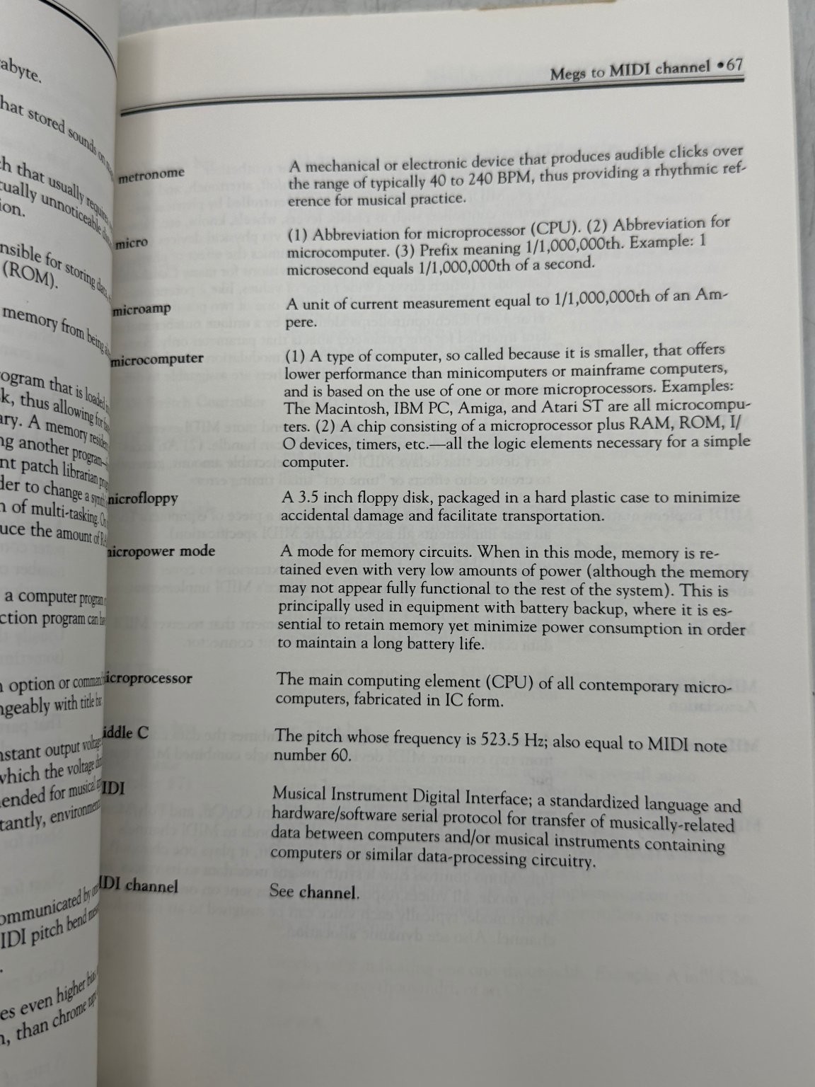 The Electronic Musician’s Dictionary Craig Anderton 1988 Music Reference Amsco