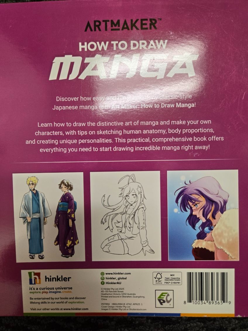 Lot of 2 How to Draw Manga & Kawaii Drawing Books Artmaker Anime Chibi Kids