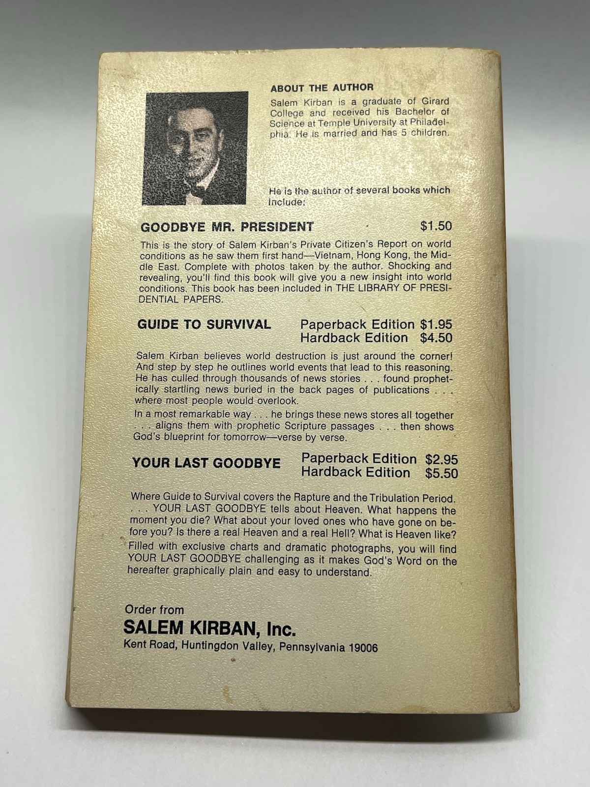666 by Salem Kirban (1970, PB) Prophecy Studies, Illustrated, End Times