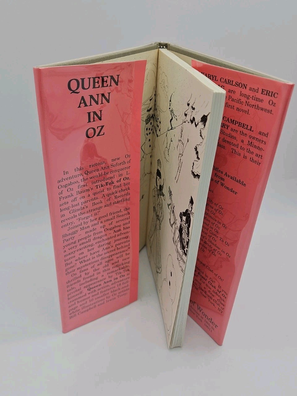 Queen Ann In Oz, Karyl Carlson & Eric Gjovaag, First, Dust Jacket, SIGNED, 1993