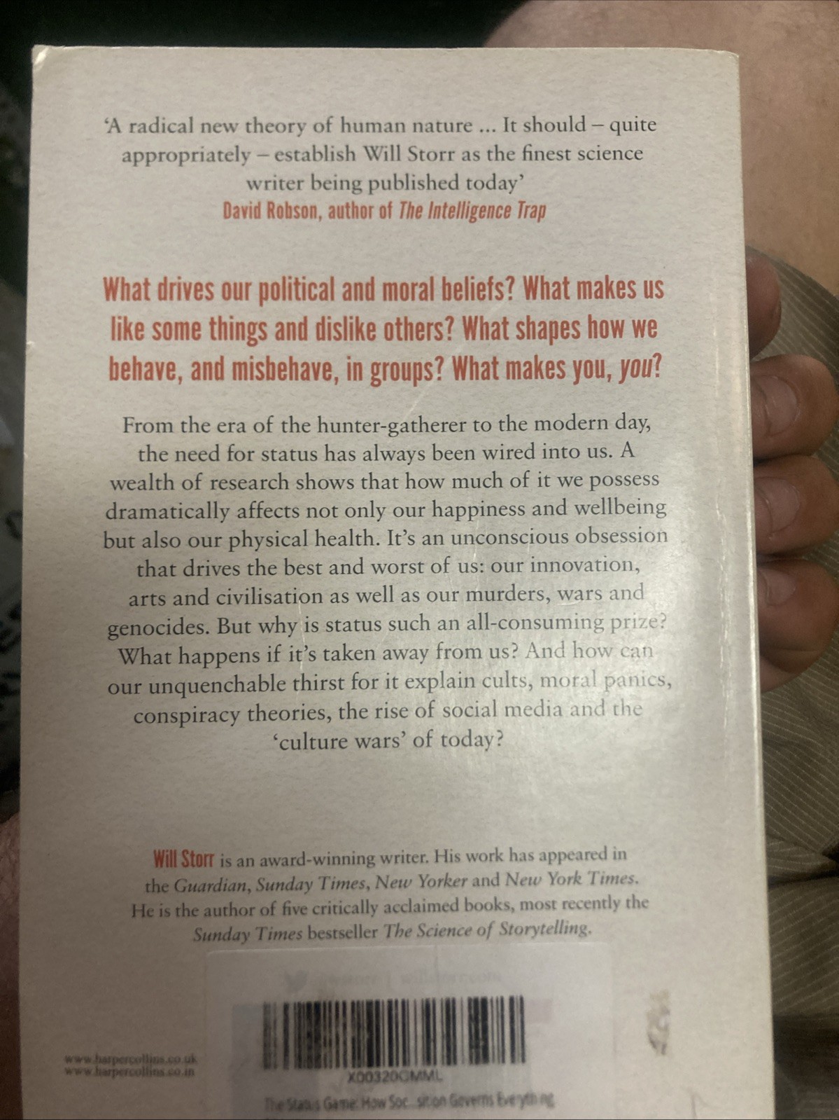 The Status Game: On Human Life and How to Play it Tpb