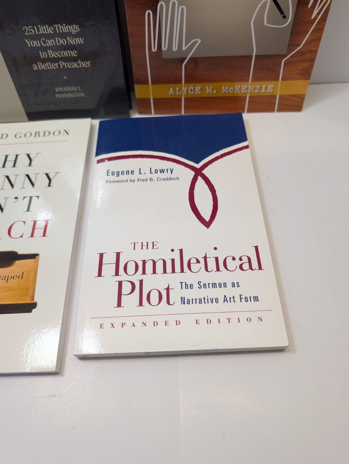 Books On Preaching Religious Teachings Books Sermons- Lowry, Gordon, Webb Etc