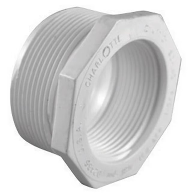 Charlotte Pipe Schedule 40 1-1/2 in MPT X 1/2 in FPT PVC Bushing PVC 02112 2800