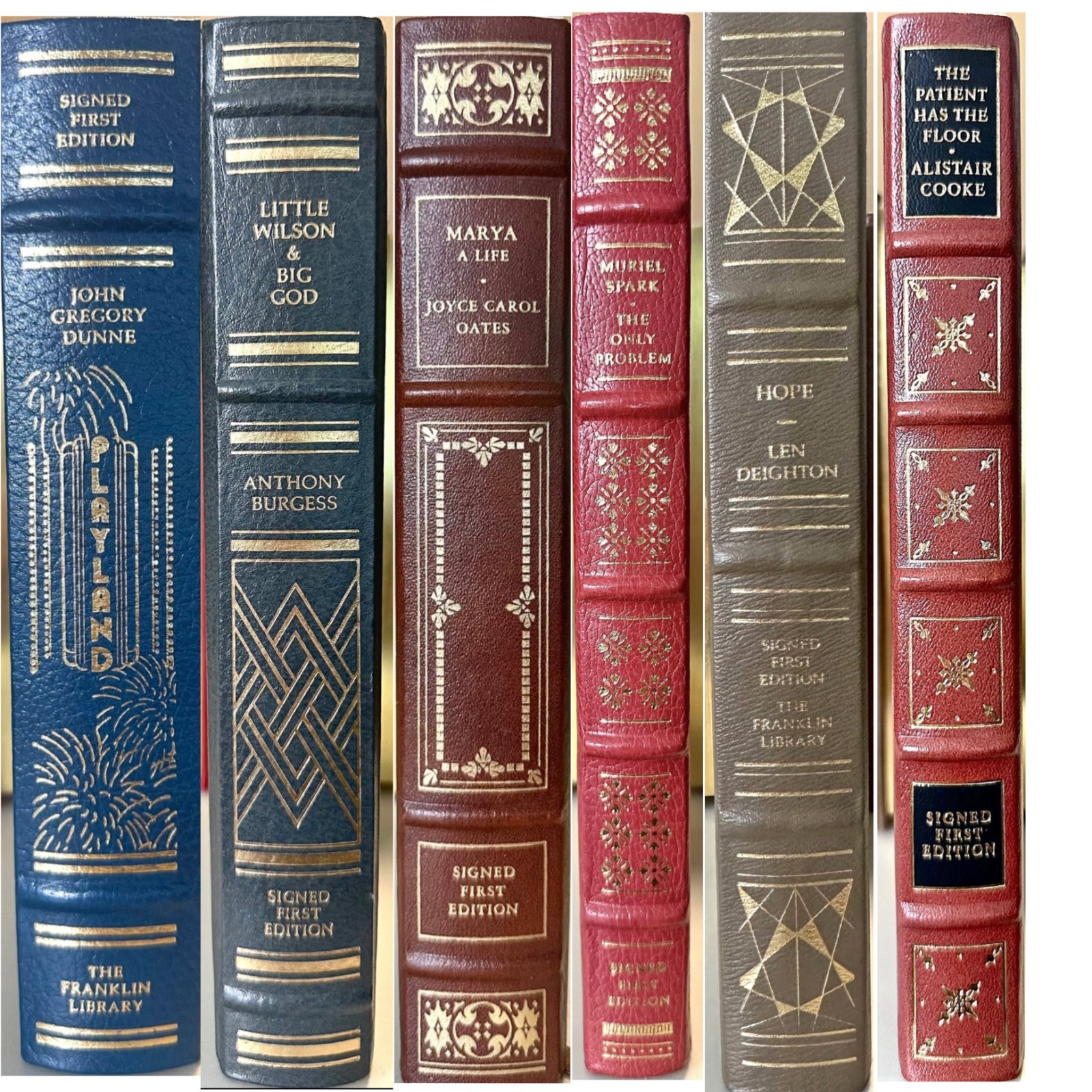 Franklin Library Signed First Edition Lot (15+ Books) Leather Bound