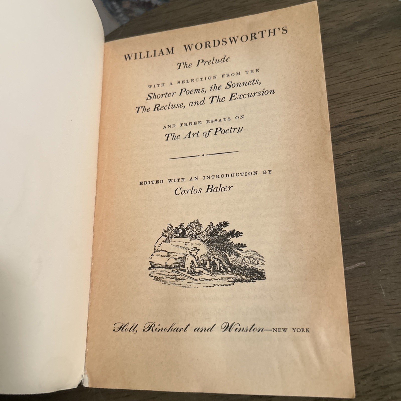 The Prelude – William Wordsworth’s (Paperback, 1961) 9th Printing. C4