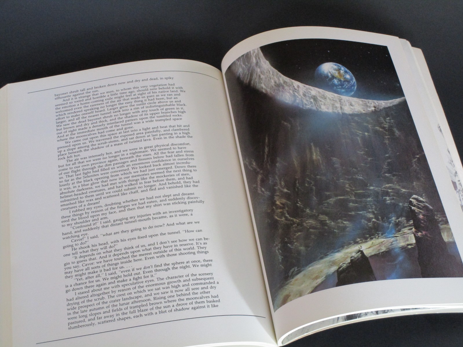 First Men in the Moon by H. G. Wells. Signed by Bob Eggleton-Illustrator. SC ’89
