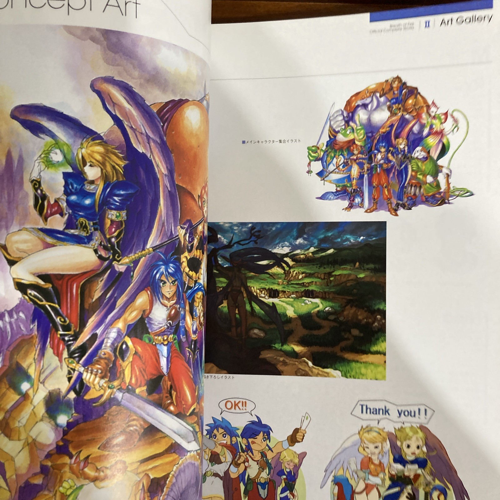 Breath Of Fire Official Complete Works Art Book Capcom Illustration