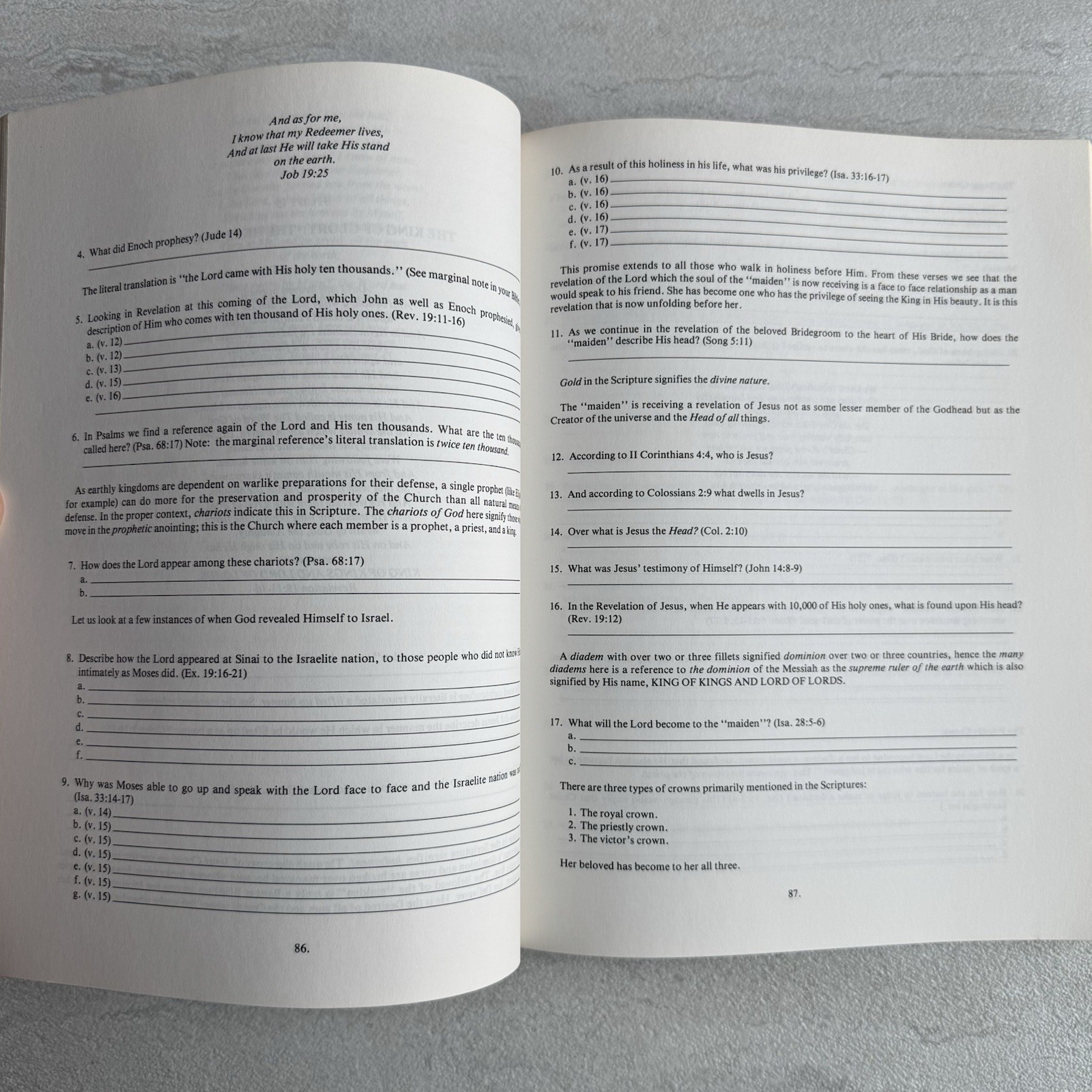 Bible Studies for the Preparation of the Bride: A Study of the Song of Solomon