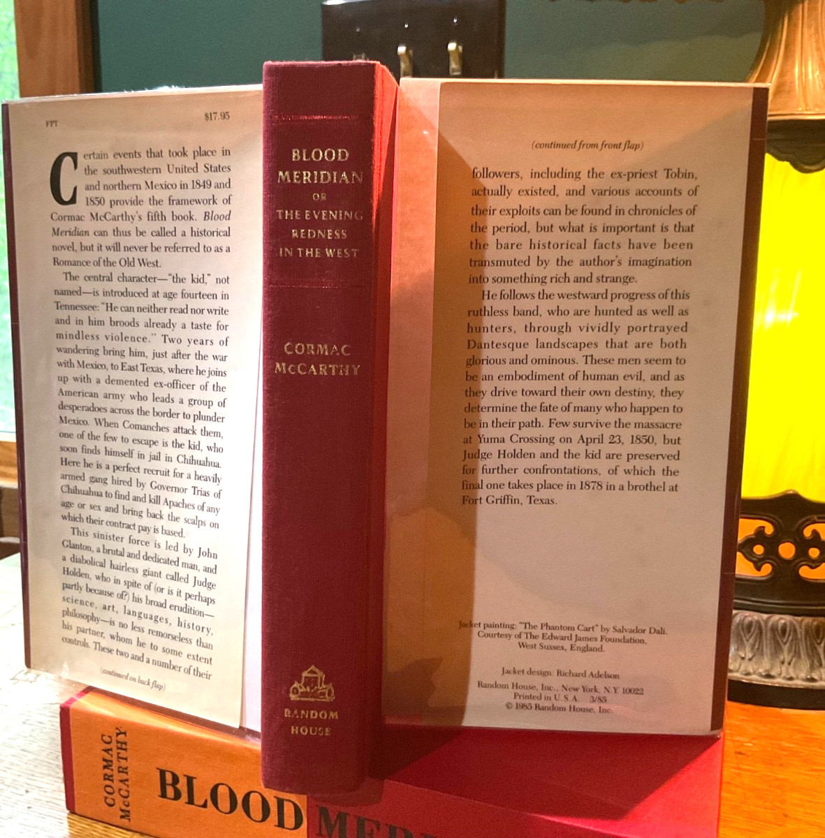 Cormac McCarthy~*~BLOOD MERIDIAN *First Edition/1st Print* W/Slipcase *SIGNED!!*