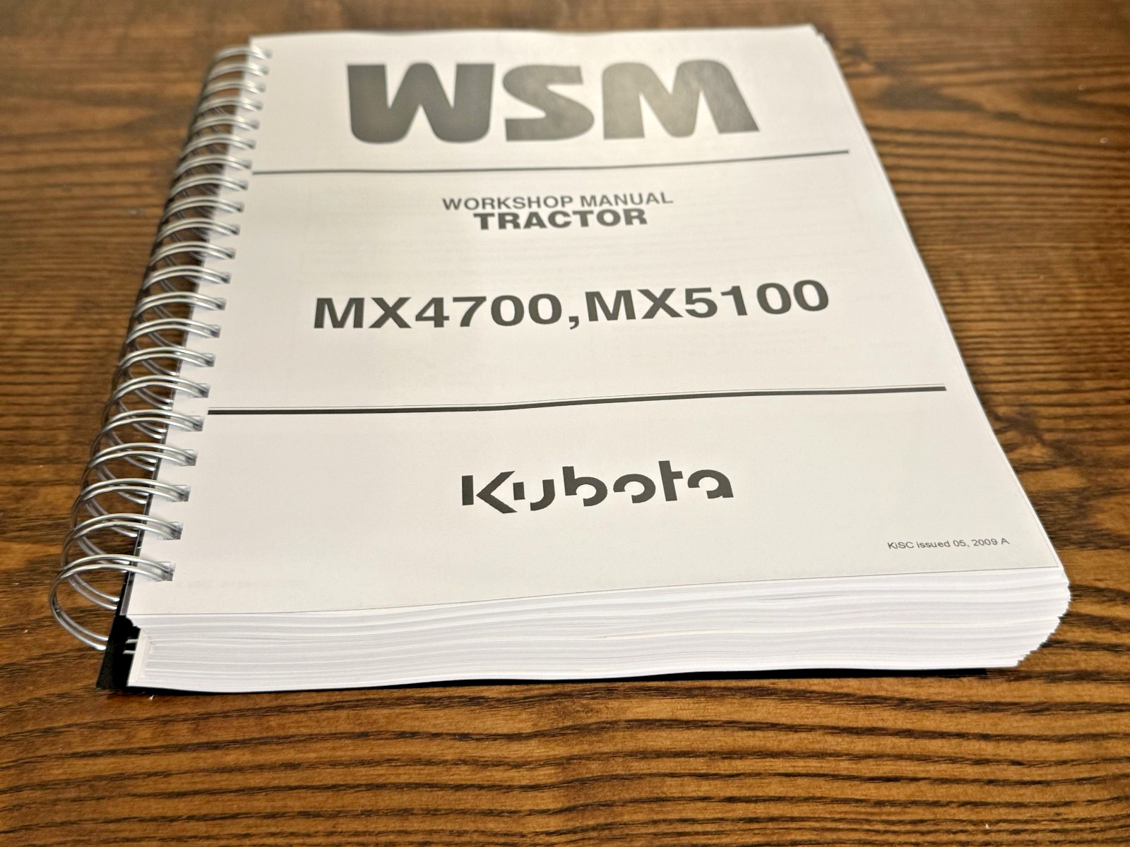 KUBOTA MX4700 MX5100 TRACTOR WORKSHOP MANUAL , BINDER TOUGH COVERS, FOLDOUTS!