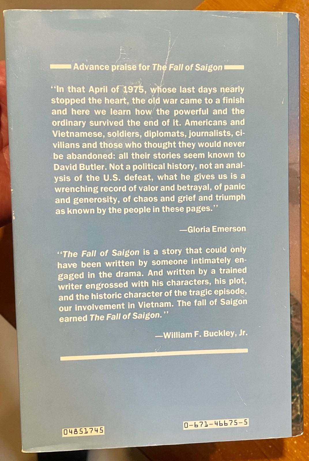 The Fall Of Saigon – David Butler, First Edition, NearFine (VG dust jacket) 1985