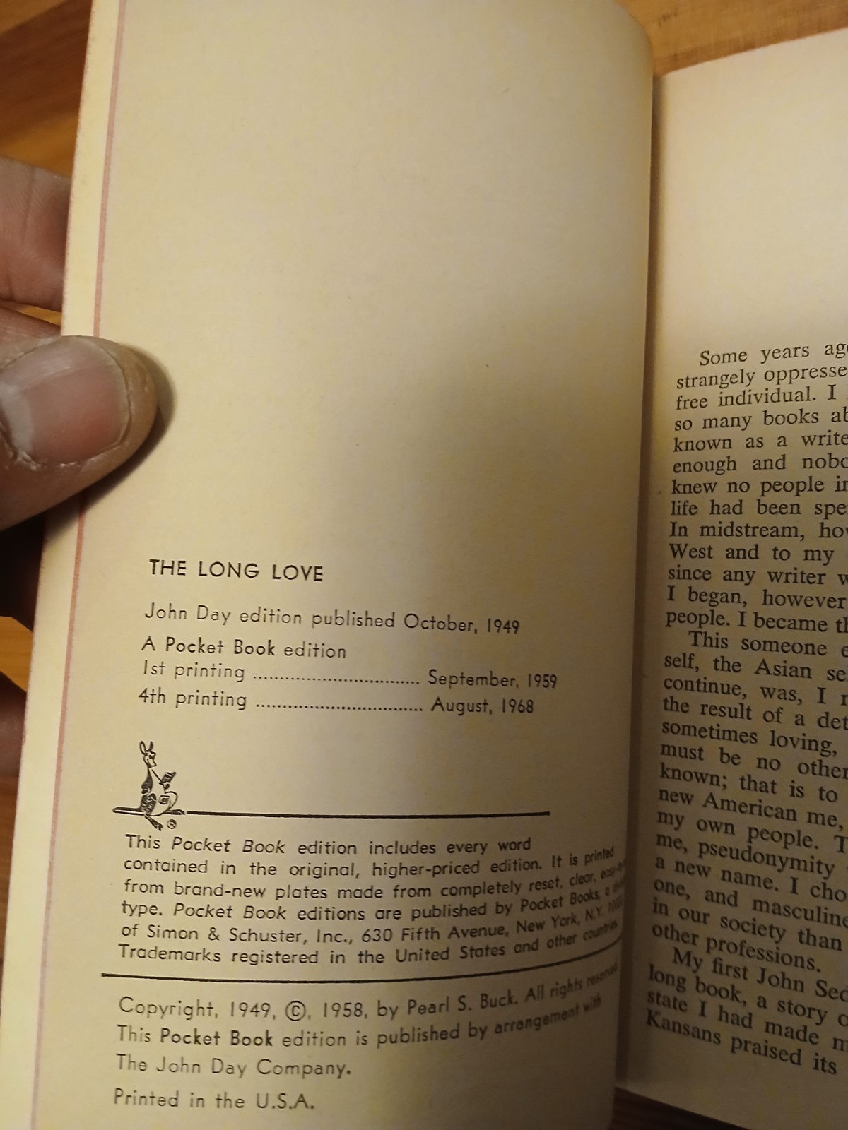 Pearl S. Buck Paperback Book Lot 6 Pocket books and Cardinal editions