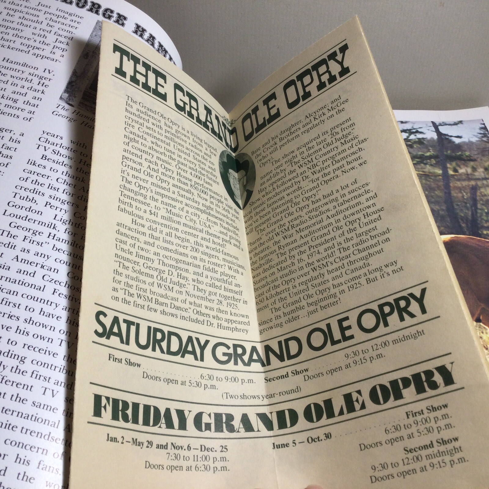 Grand Ole Opry WSM Picture-History Book 50th Anniversary Issue 1976 156 pages