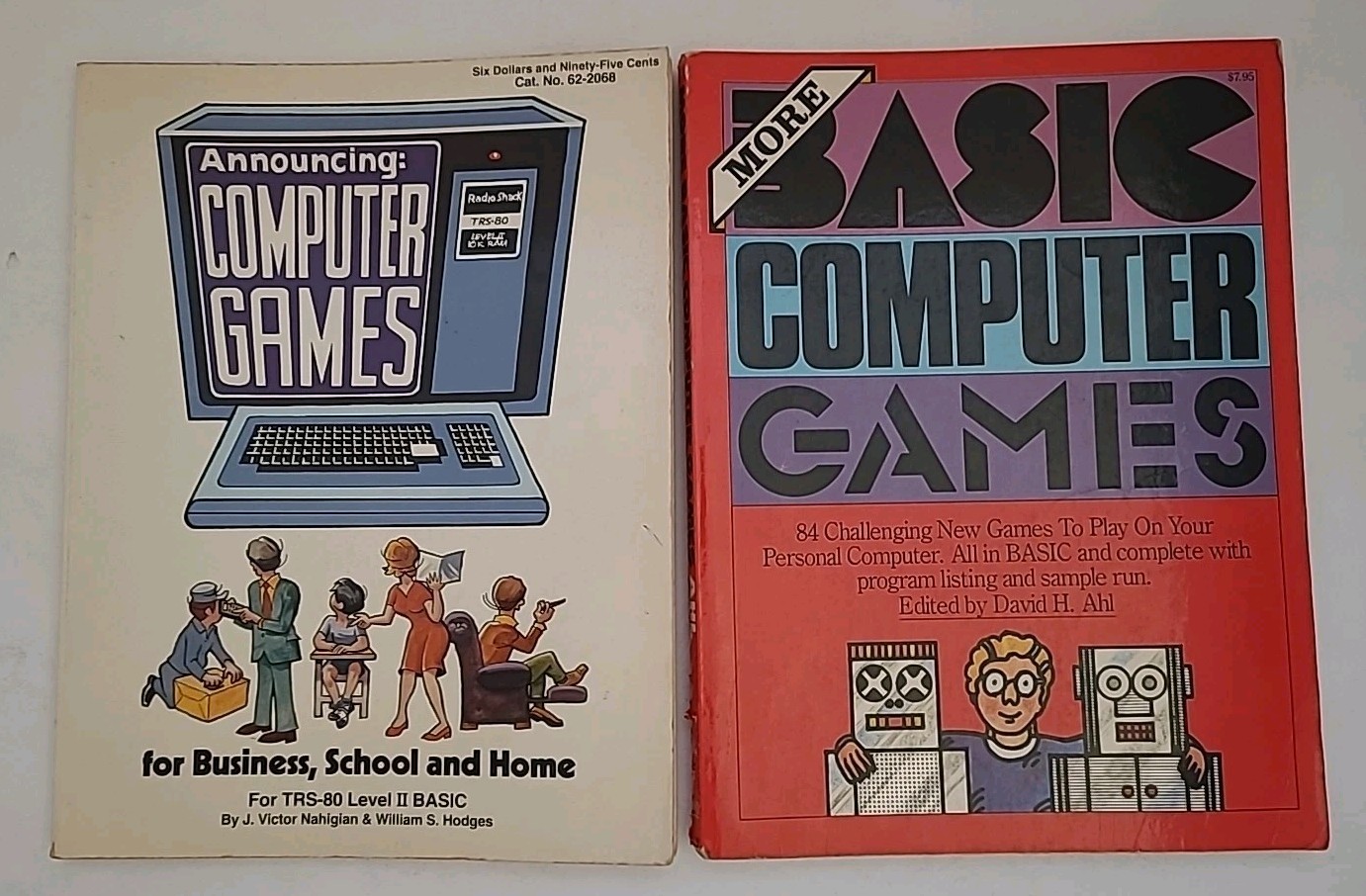 TRS-80 & Basic Computer Games (2) David Ahl & Nahigian – Vintage Programming PB