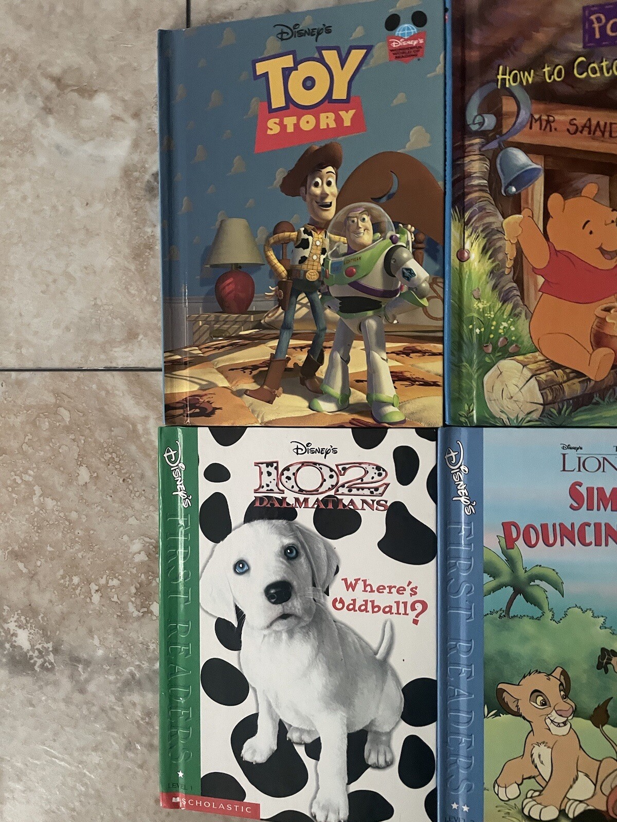 Disney Reading Picture Books Lot of 8 Books Hardcover. Reading Levels 1,2&3.
