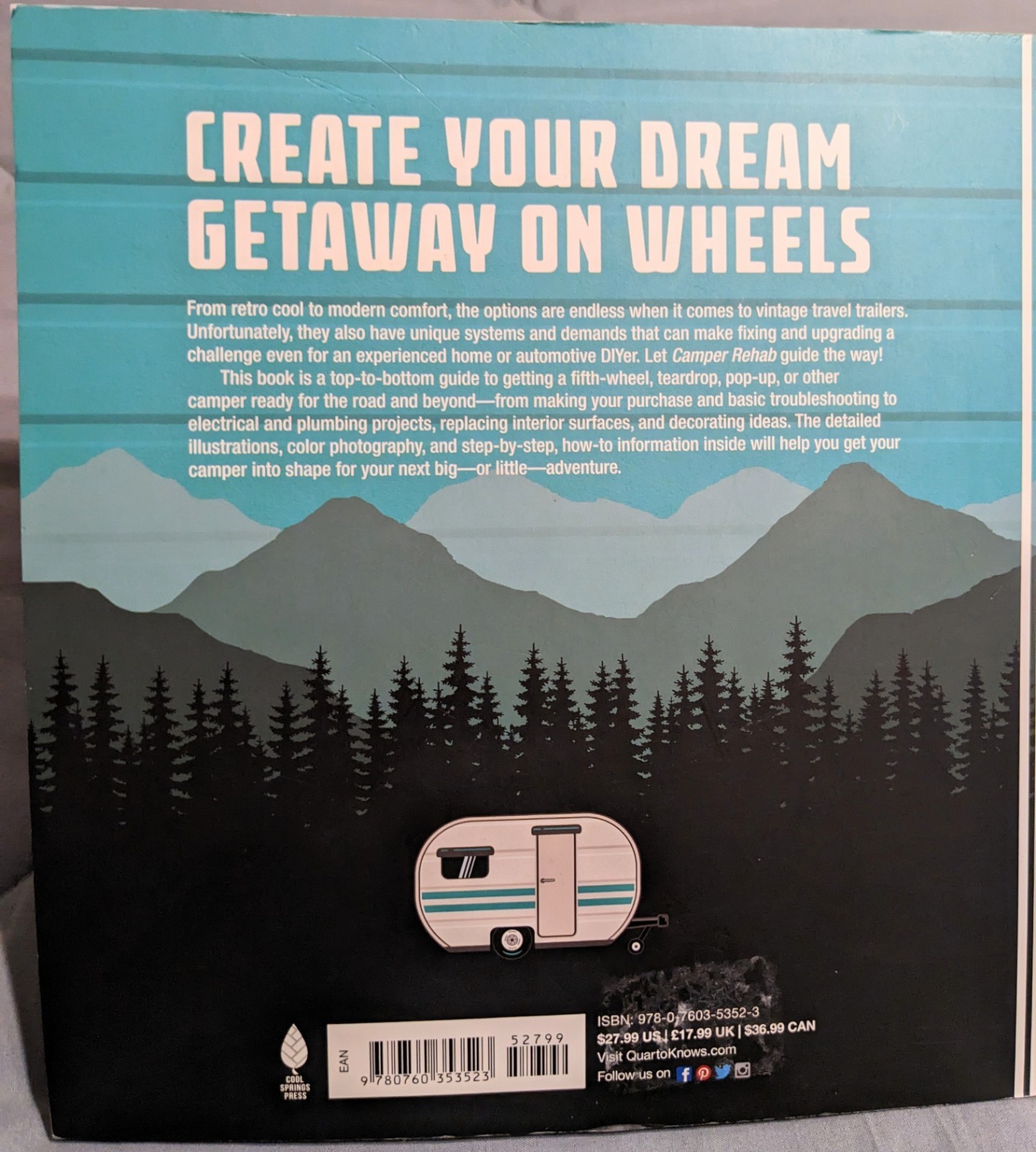 Chris Peterson Camper Rehab Paperback Travel Trailer Guide Cool Springs Press