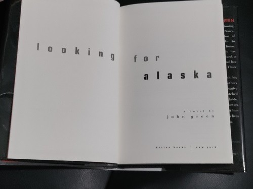 Signed John Green Looking for Alaska Dutton Hardcover Near Fine Condition