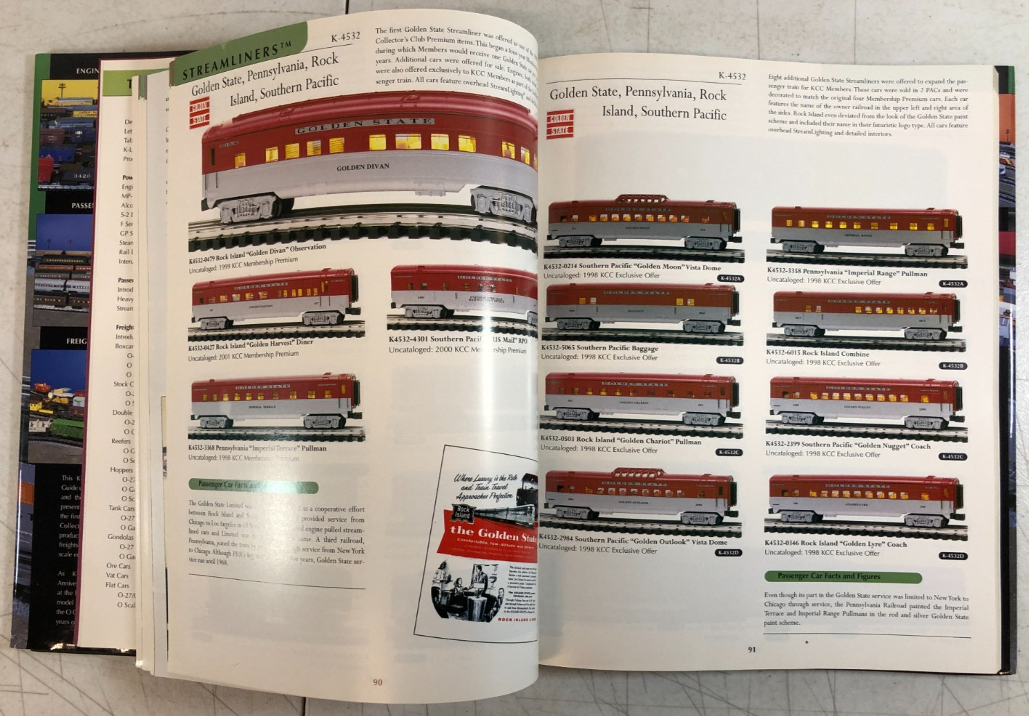 K-LINE Collector’s Guide Volume 1: Trains 1985-1998 by Mondy Lamb (1999) E-108
