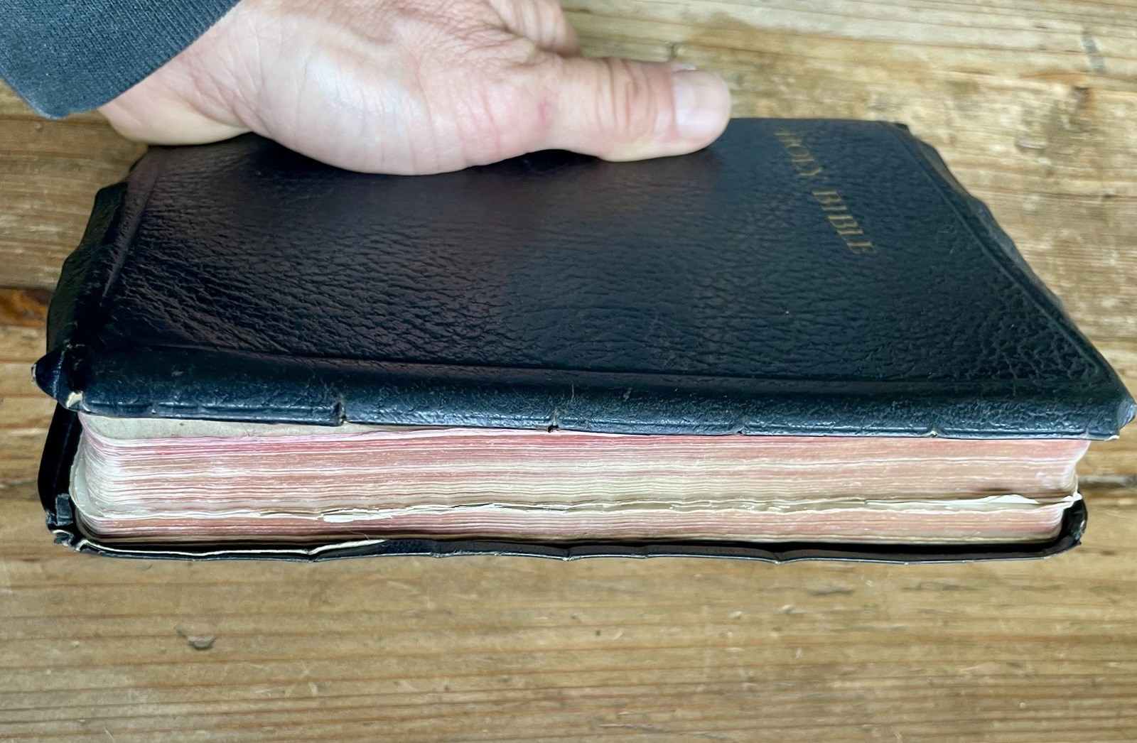 Very Rare Vintage RL Allan Oxford University Press KJV Onyx Bible Hardcover