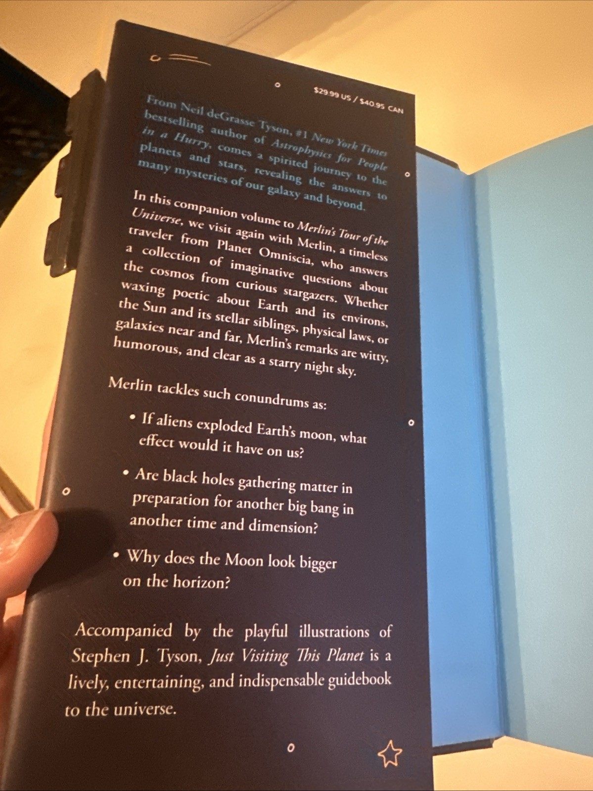 SIGNED FIRST EDITION NEIL DEGRASSE TYSON JUST VISITING THIS PLANET HC BOOK S4